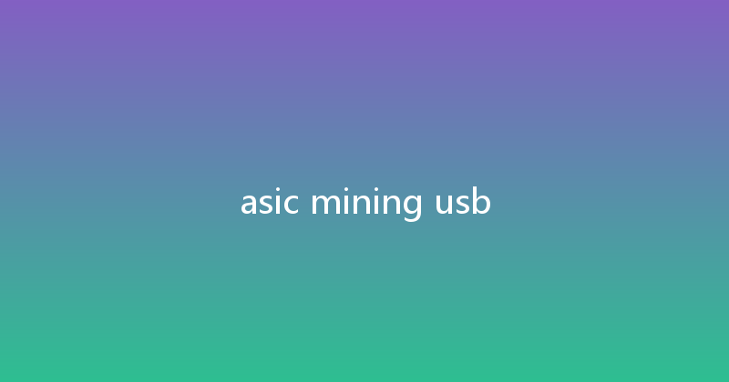 asic mining usb 